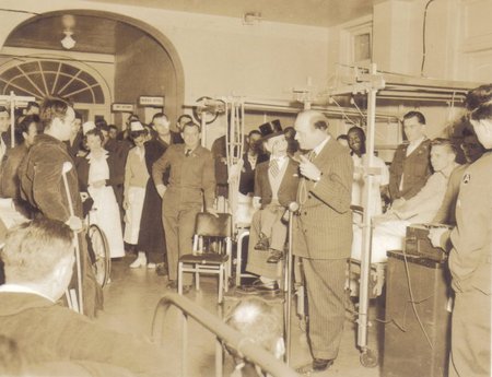 Edger Bergen Charlie McCarthy performing gi hospital